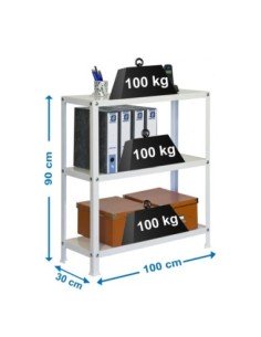 Estantería SIMONRACK Simonhome classic plus 3/300 blanco/blanco