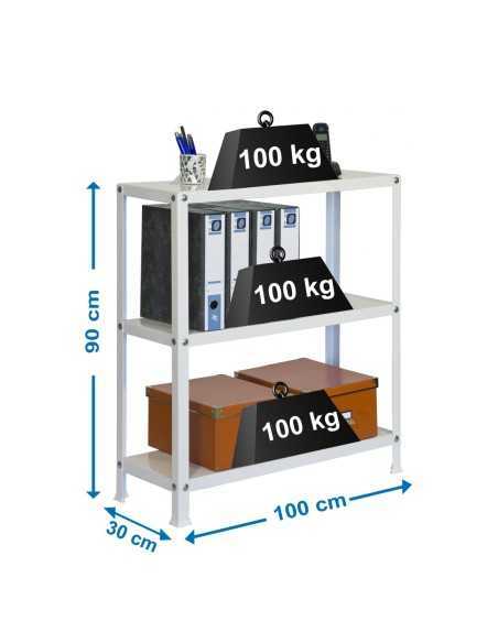 Estantería SIMONRACK Simonhome classic plus 3/300 blanco/blanco