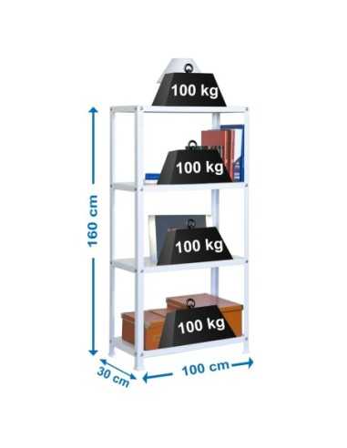 Estantería SIMONRACK Simonhome classic plus 4/300 blanco/blanco