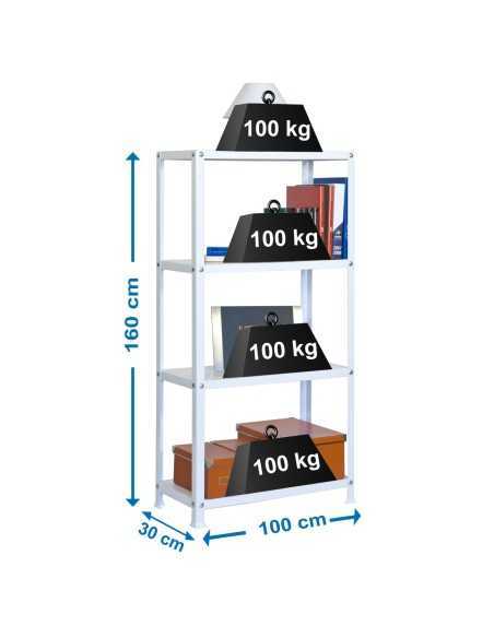 Estantería SIMONRACK Simonhome classic plus 4/300 blanco/blanco