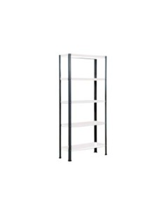 Estantería SIMONRACK Simonhome classic plus 5/300 antracita/blanco | Estantería metálica SimonRack para cargas de 300 kg