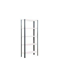 Estantería SIMONRACK Simonhome classic plus 5/300 antracita/blanco | Estantería metálica SimonRack para cargas de 300 kg