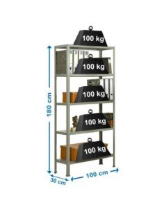 Estantería SIMONRACK Simonhome classic plus 5/300 gris/gris