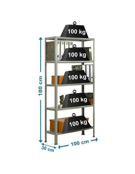 Estantería SIMONRACK Simonhome classic plus 5/300 gris/gris