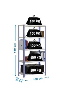 Estantería SIMONRACK Simonhome classic plus 5/300 violeta/blanco