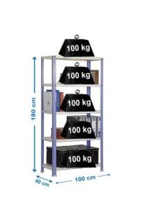 Estantería SIMONRACK Simonhome classic plus 5/400 violeta/blanco