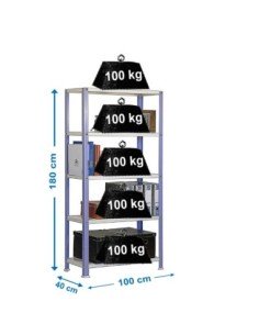 Estantería SIMONRACK Simonhome classic plus 5/400 violeta/blanco