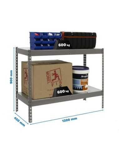 Estantería SIMONRACK Simonforte 1204-2 metal 900 gris/galva