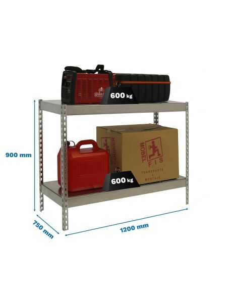Estantería SIMONRACK Simonforte 1207-2 metal 900 galva/galva