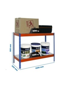 Estantería SIMONRACK Simonforte 1504-2 metal 900 azul/naranja/galva