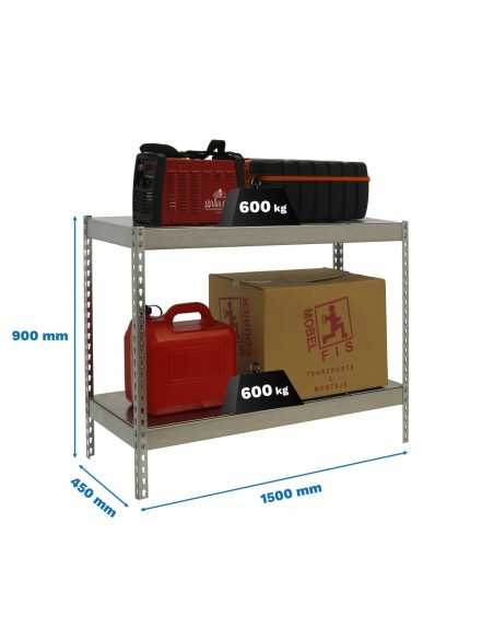Estantería SIMONRACK Simonforte 1504-2 metal 900 galva/galva