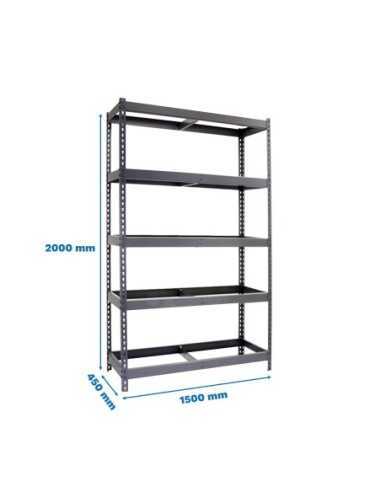 Estantería SIMONRACK Simonforte 1504-5 gris