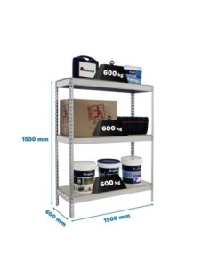 Estantería SIMONRACK Simonforte 1506-3 chipboard 1500 galva/madera