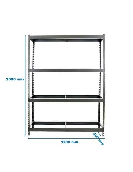 Estantería SIMONRACK Simonforte 1506-4 gris