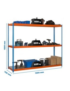 Estantería SIMONRACK Simonforte 1507-3 metal 1500 azul/naranja/gal