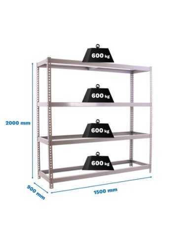 Estantería SIMONRACK Simonforte 1509-4 galva