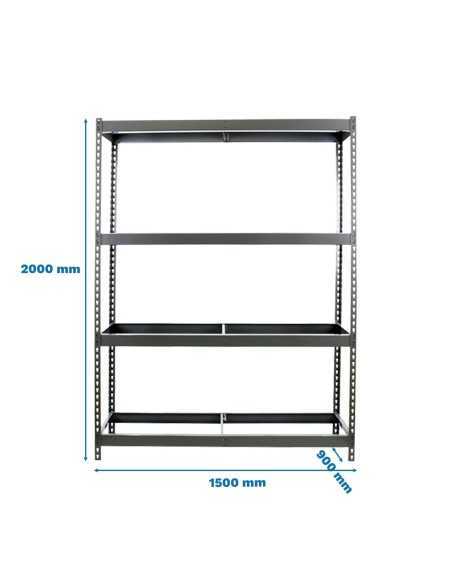 Estantería SIMONRACK Simonforte 1509-4 gris