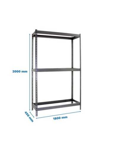 Estantería SIMONRACK Simonforte 1804-3 gris