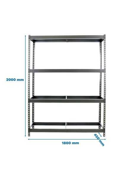 Estantería SIMONRACK Simonforte 1804-4 gris