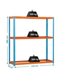 Estantería SIMONRACK Simonforte 2104-3 azul/naranja