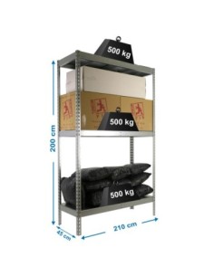 Estantería SIMONRACK Simonforte 2104-3 metal galva/galva