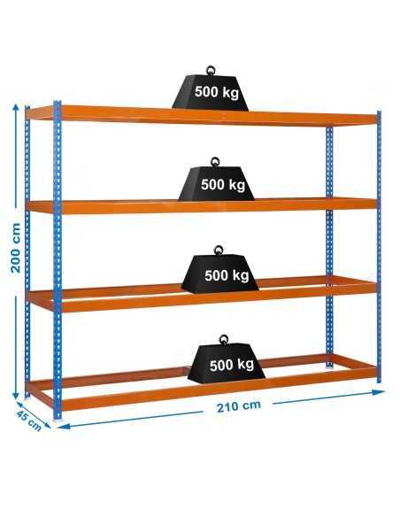 Estantería SIMONRACK Simonforte 2104-4 azul/naranja