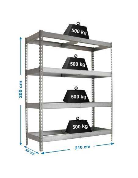 Estantería SIMONRACK Simonforte 2104-4 galva