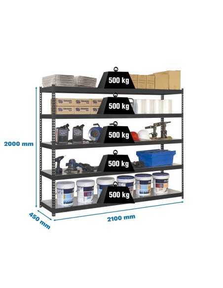 Estantería SIMONRACK Simonforte 2104-5 metal antracita/galva