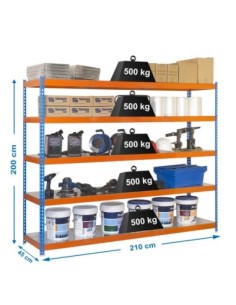 Estantería SIMONRACK Simonforte 2104-5 metal azul/naranja/galv