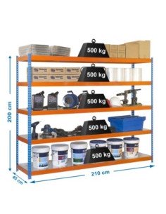 Estantería SIMONRACK Simonforte 2104-5 metal azul/naranja/galv