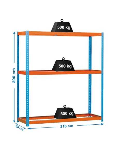 Estantería SIMONRACK Simonforte 2106-3 azul/naranja
