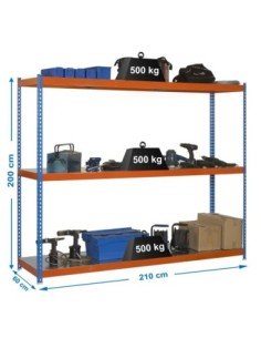 Estantería SIMONRACK Simonforte 2106-3 metal azul/naranja/galva