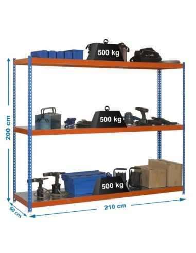 Estantería SIMONRACK Simonforte 2106-3 metal azul/naranja/galva