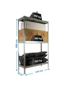 Estantería SIMONRACK Simonforte 2106-3 metal galva/galva