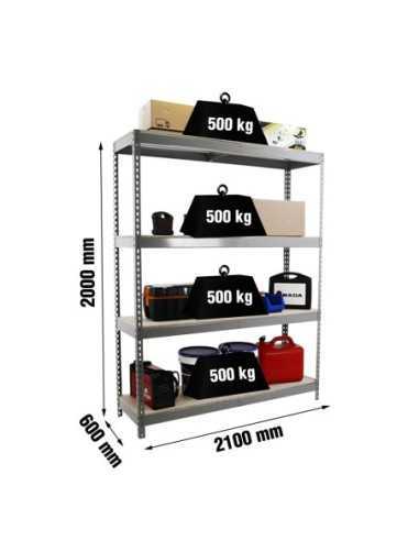 Estantería SIMONRACK Simonforte 2106-4 chipboard gris