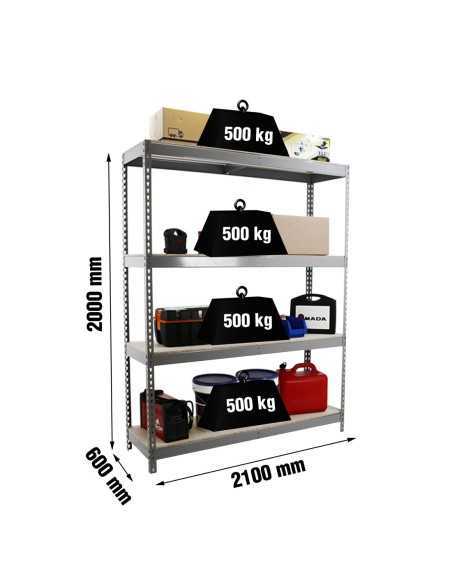 Estantería SIMONRACK Simonforte 2106-4 chipboard gris