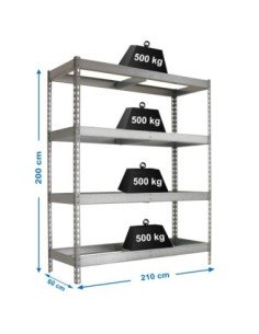 Estantería SIMONRACK Simonforte 2106-4 galva