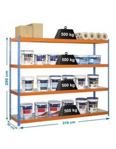 Estantería SIMONRACK Simonforte 2106-4 metal azul/naranja/galva