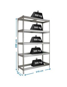 Estantería SIMONRACK Simonforte 2106-5 galva