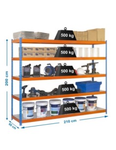 Estantería SIMONRACK Simonforte 2106-5 metal azul/naranja/galv