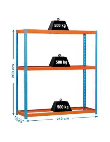 Estantería SIMONRACK Simonforte 2107-3 azul/naranja