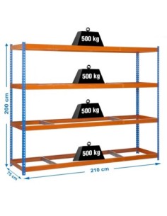 Estantería SIMONRACK Simonforte 2107-4 azul/naranja