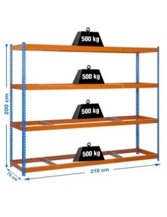 Estantería SIMONRACK Simonforte 2107-4 azul/naranja