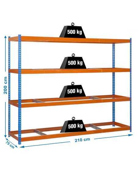 Estantería SIMONRACK Simonforte 2107-4 azul/naranja