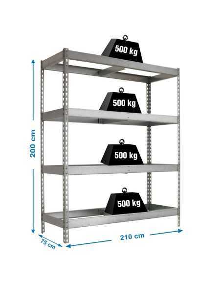 Estantería SIMONRACK Simonforte 2107-4 galva