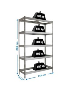 Estantería SIMONRACK Simonforte 2107-5 galva