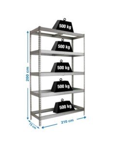 Estantería SIMONRACK Simonforte 2107-5 galva