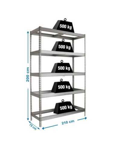 Estantería SIMONRACK Simonforte 2107-5 galva