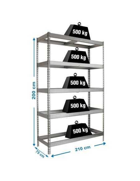 Estantería SIMONRACK Simonforte 2107-5 galva