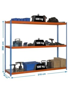 Estantería SIMONRACK Simonforte 2109-3 metal azul/naranja/galva